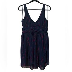 BCBGeneration Empire Waist Mini Dress, Printed (Size 12)